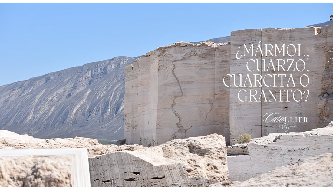 ¿Mármol, cuarzo, granito o cuarcita?